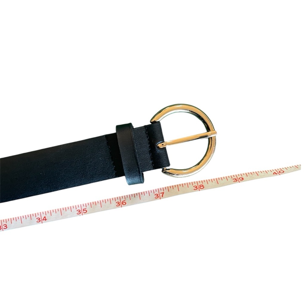 Black Belt with Gold Buckle